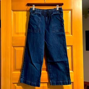 J. Crew Crewcuts girls cropped wide-legged jeans size 10